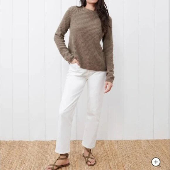 Jenni Kayne Sweaters - NWT Jenni Kayne Cashmere Fisherman Sweater - Russet, Size S (SOLD OUT COLOR)